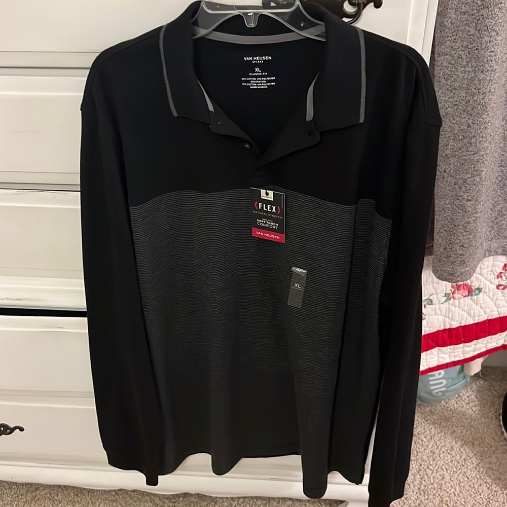 Van Heusen Long Sleeve Polo